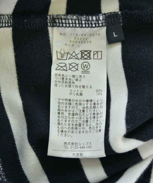 SHIPS（シップス）Tシャツ・カットソー 黒 サイズ:L メンズ/2200708038062