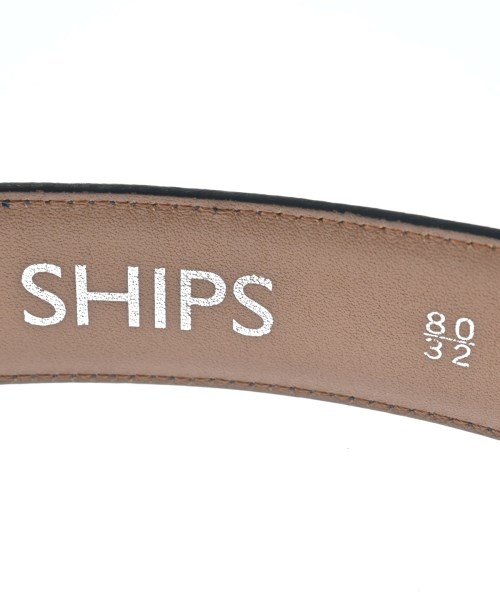SHIPS（シップス）ベルト 紺 サイズ:- メンズ/2200692511312