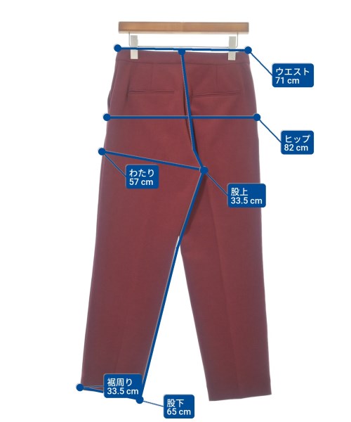 Spick and Span（スピックアンドスパン）スラックス 赤 サイズ:40(M位) レディース/2200621804157