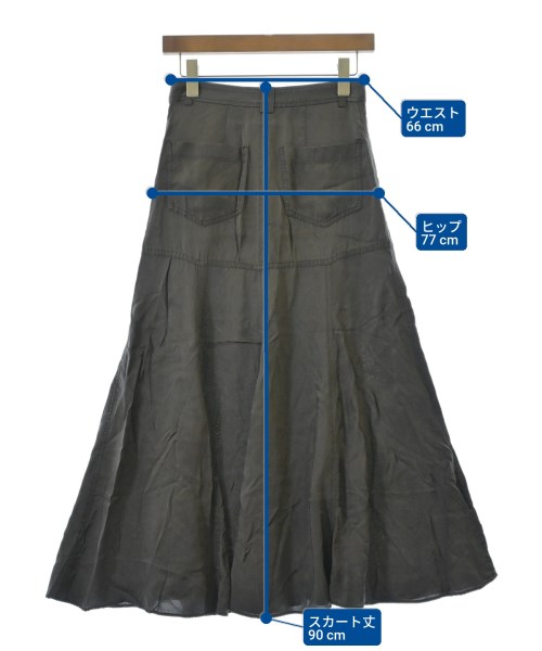 Spick and Span（スピックアンドスパン）ロング・マキシ丈スカート グレー サイズ:36(S位) レディース/2200637289016