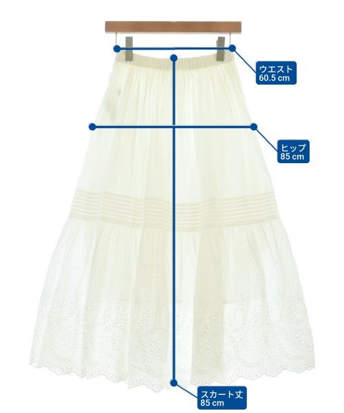 Spick and Span（スピックアンドスパン）ロング・マキシ丈スカート 白 サイズ:36(S位) レディース/2200629692015