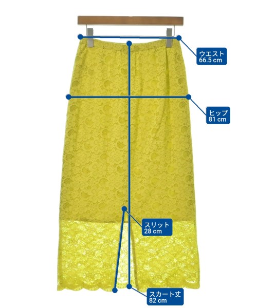 Spick and Span（スピックアンドスパン）ロング・マキシ丈スカート 黄 サイズ:38(M位) レディース/2200635564108
