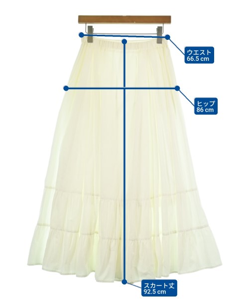 Spick and Span（スピックアンドスパン）ひざ丈スカート 白 サイズ:38(M位) レディース/2200639360065