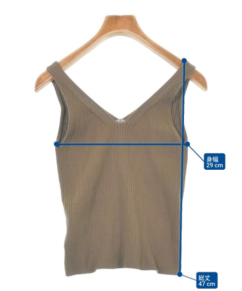 Spick and Span（スピックアンドスパン）タンクトップ 茶 サイズ:-(XS位) レディース/2200639360126