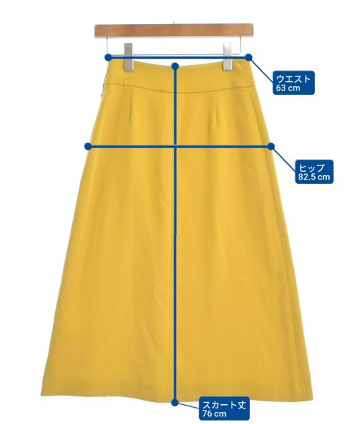 Spick and Span（スピックアンドスパン）ロング・マキシ丈スカート 黄 サイズ:34(XS位) レディース/2200624012054