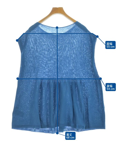 Spick and Span（スピックアンドスパン）ベスト/ノースリーブ 青 サイズ:-(M位) レディース/2200631417293