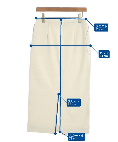 Spick and Span（スピックアンドスパン）ロング・マキシ丈スカート 白 サイズ:36(S位) レディース/2200641668050