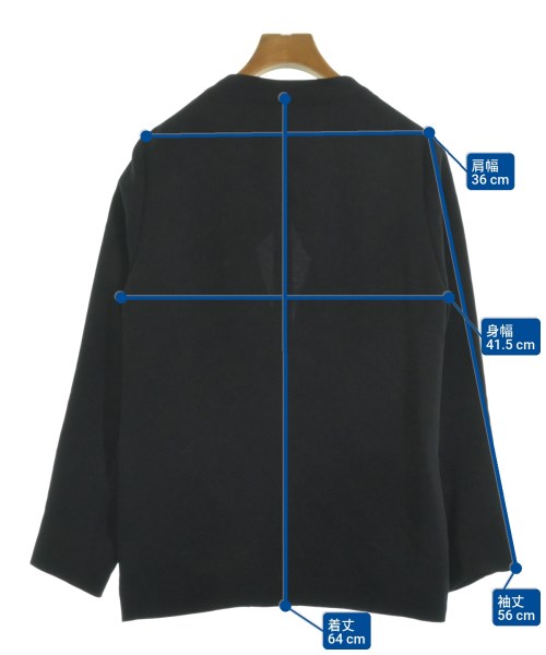 Spick and Span（スピックアンドスパン）ノーカラージャケット 黒 サイズ:38(M位) レディース/2200628229021