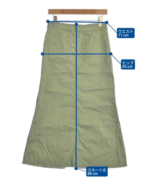 Spick and Span（スピックアンドスパン）ひざ丈スカート カーキ サイズ:38(M位) レディース/2200637119276