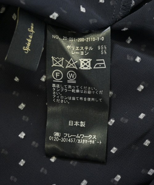 Spick and Span（スピックアンドスパン）ブラウス 紺 サイズ:F レディース/2200611505033