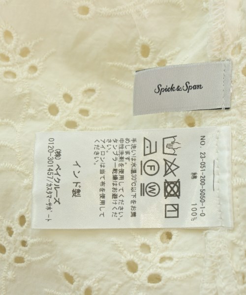 Spick and Span（スピックアンドスパン）ブラウス 白 サイズ:F レディース/2200615224121