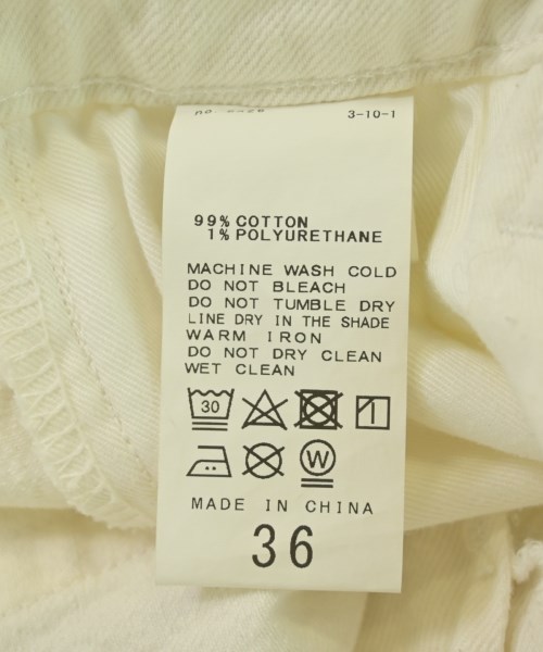 Spick and Span（スピックアンドスパン）デニムパンツ 白 サイズ:-(S位) レディース/2200623969014