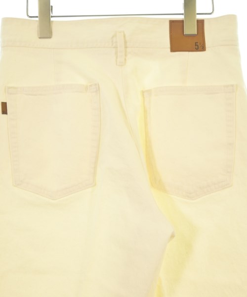 5 1/2（ファイブアンドハーフ）デニムパンツ 白 サイズ:30(XL位) レディース/2200614669022