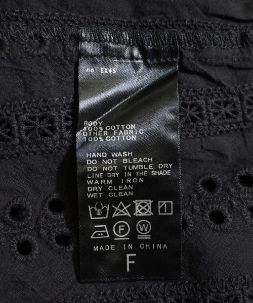 Spick and Span（スピックアンドスパン）カジュアルシャツ 黒 サイズ:F レディース/2200614972252