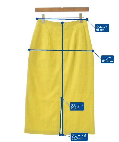 Spick and Span（スピックアンドスパン）ロング・マキシ丈スカート 黄 サイズ:38(M位) レディース/2200614996074