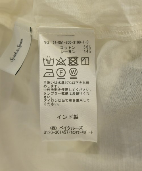 Spick and Span（スピックアンドスパン）ブラウス 白 サイズ:F レディース/2200625110100