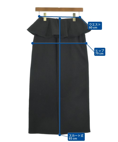 Spick and Span（スピックアンドスパン）ロング・マキシ丈スカート 黒 サイズ:36(S位) レディース/2200625110124