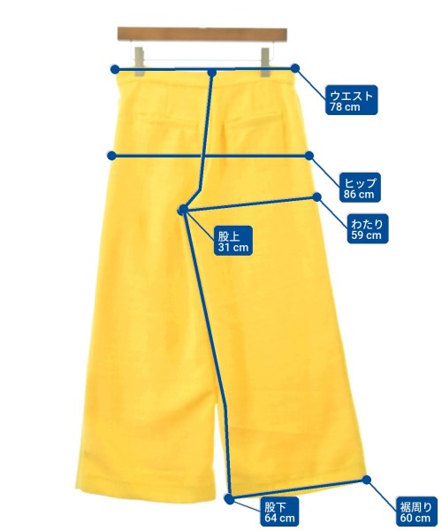 Spick and Span（スピックアンドスパン）スラックス 黄 サイズ:38(M位) レディース/2200617014188