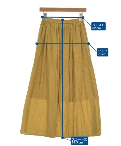 Spick and Span（スピックアンドスパン）ロング・マキシ丈スカート 黄 サイズ:38(M位) レディース/2200616848258