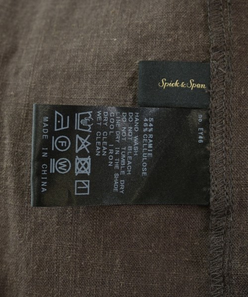 Spick and Span（スピックアンドスパン）ブラウス 茶 サイズ:F レディース/2200616888124