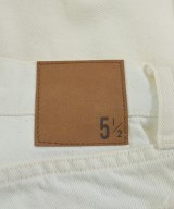 5 1/2（ファイブアンドハーフ）デニムパンツ 白 サイズ:27(M位) レディース/2200617555018