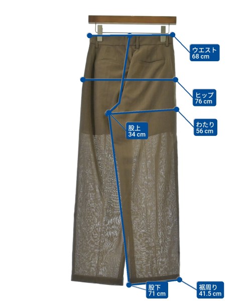 Spick and Span（スピックアンドスパン）スラックス 茶 サイズ:36(S位) レディース/2200617555025