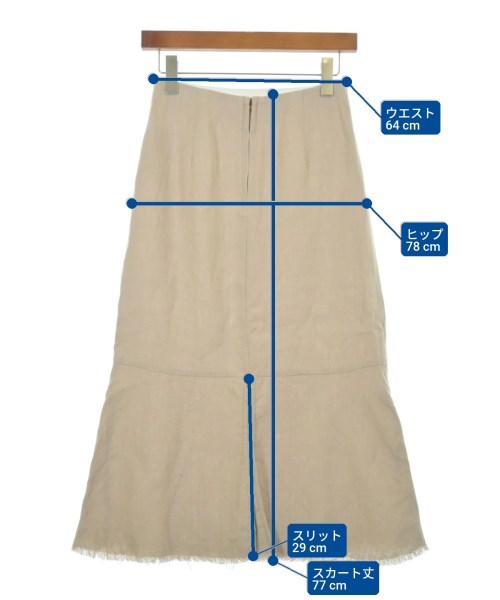 Spick and Span（スピックアンドスパン）ロング・マキシ丈スカート ベージュ サイズ:36(S位) レディース/2200606990011