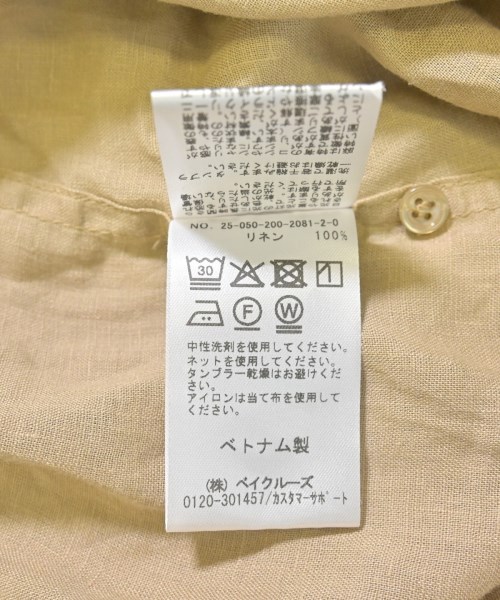 Spick and Span（スピックアンドスパン）カジュアルシャツ ベージュ サイズ:F レディース/2200612931046