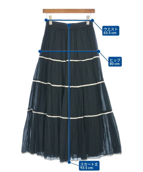 U BY Spick & Span（ユーバイスピックアンドスパン）ロング・マキシ丈スカート 紺 サイズ:38(M位) レディース/2200608976051