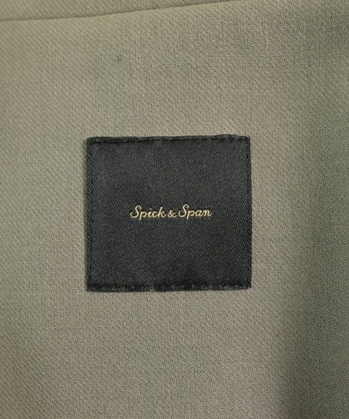 Spick and Span（スピックアンドスパン）ノーカラージャケット カーキ サイズ:36(S位) レディース/2200611018038