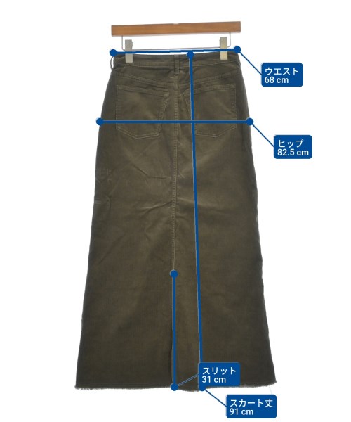 Spick and Span（スピックアンドスパン）ロング・マキシ丈スカート カーキ サイズ:36(S位) レディース/2200618419029
