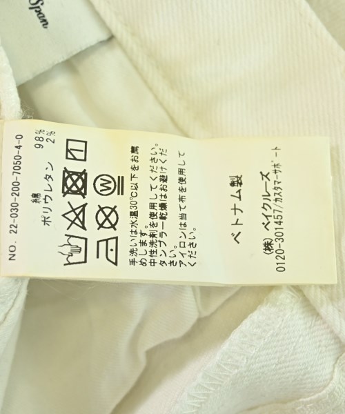 Spick and Span（スピックアンドスパン）デニムパンツ 白 サイズ:36(S位) レディース/2200620144032
