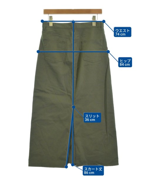 Spick and Span（スピックアンドスパン）ロング・マキシ丈スカート カーキ サイズ:38(M位) レディース/2200612753105