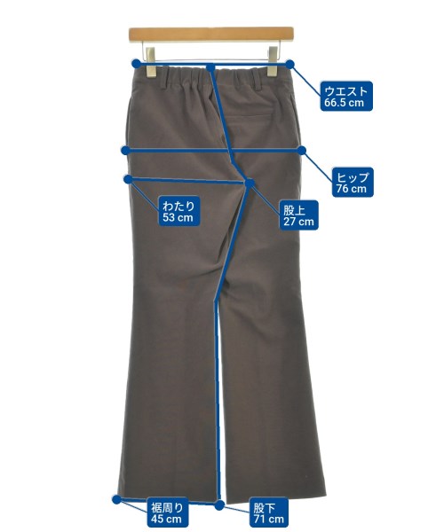 Spick and Span（スピックアンドスパン）スラックス 茶 サイズ:36(S位) レディース/2200604308023