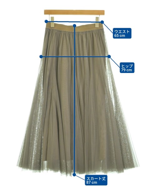 Spick and Span（スピックアンドスパン）ロング・マキシ丈スカート グレー サイズ:38(M位) レディース/2200669780178