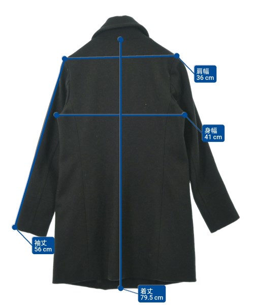 Spick and Span（スピックアンドスパン）ピーコート 黒 サイズ:36(S位) レディース/2200673403018