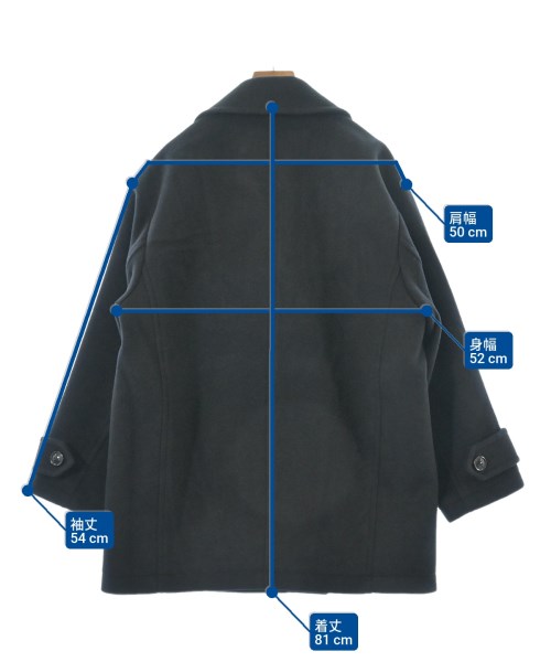 Spick and Span（スピックアンドスパン）ピーコート 黒 サイズ:36(S位) レディース/2200667567023