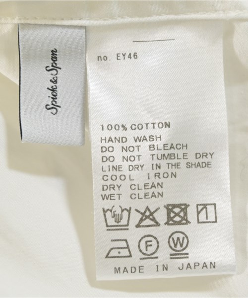 Spick and Span（スピックアンドスパン）カジュアルシャツ 白 サイズ:F レディース/2200669296037