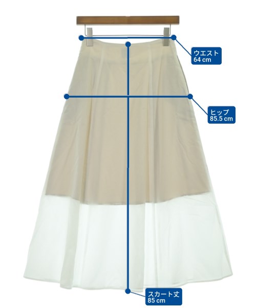 Spick and Span（スピックアンドスパン）ロング・マキシ丈スカート 白 サイズ:36(S位) レディース/2200675950015