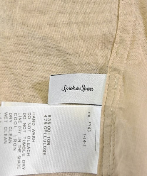 Spick and Span（スピックアンドスパン）カジュアルシャツ ベージュ サイズ:F レディース/2200676430035