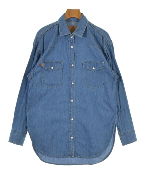5 1/2(ファイブアンドハーフ)カジュアルシャツ 青 サイズ:F/2200672040092