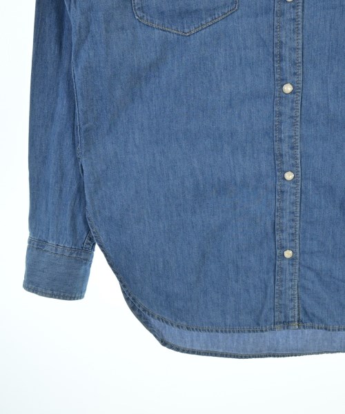 5 1/2（ファイブアンドハーフ）カジュアルシャツ 青 サイズ:F レディース/2200672040092