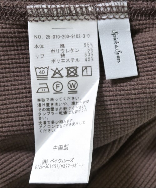 Spick and Span（スピックアンドスパン）Tシャツ・カットソー 茶 サイズ:F レディース/2200651698061