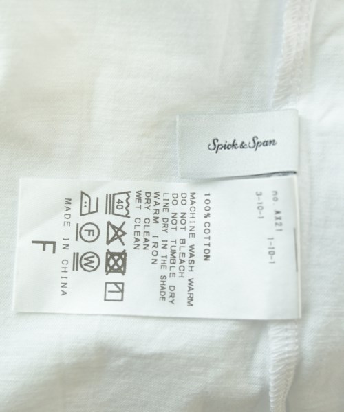 Spick and Span（スピックアンドスパン）Tシャツ・カットソー 白 サイズ:F レディース/2200651698078