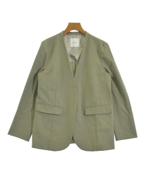 Spick and Span(スピックアンドスパン)ノーカラージャケット カーキ サイズ:38(M位)/2200673867025