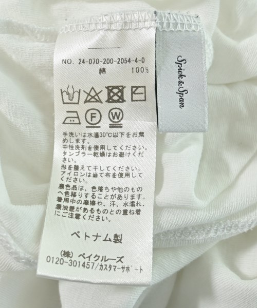 Spick and Span（スピックアンドスパン）Tシャツ・カットソー 白 サイズ:-(L位) レディース/2200689601033