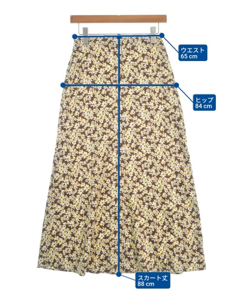 Spick and Span（スピックアンドスパン）ロング・マキシ丈スカート 茶 サイズ:36(S位) レディース/2200689962110