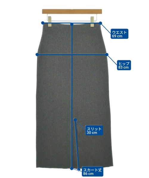 Spick and Span（スピックアンドスパン）ロング・マキシ丈スカート グレー サイズ:38(M位) レディース/2200692968130
