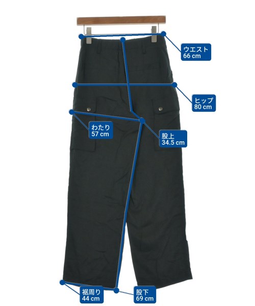 Spick and Span（スピックアンドスパン）カーゴパンツ 黒 サイズ:38(M位) レディース/2200689593192