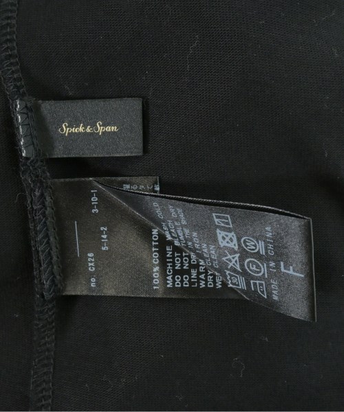 Spick and Span（スピックアンドスパン）Tシャツ・カットソー 黒 サイズ:F レディース/2200696293054